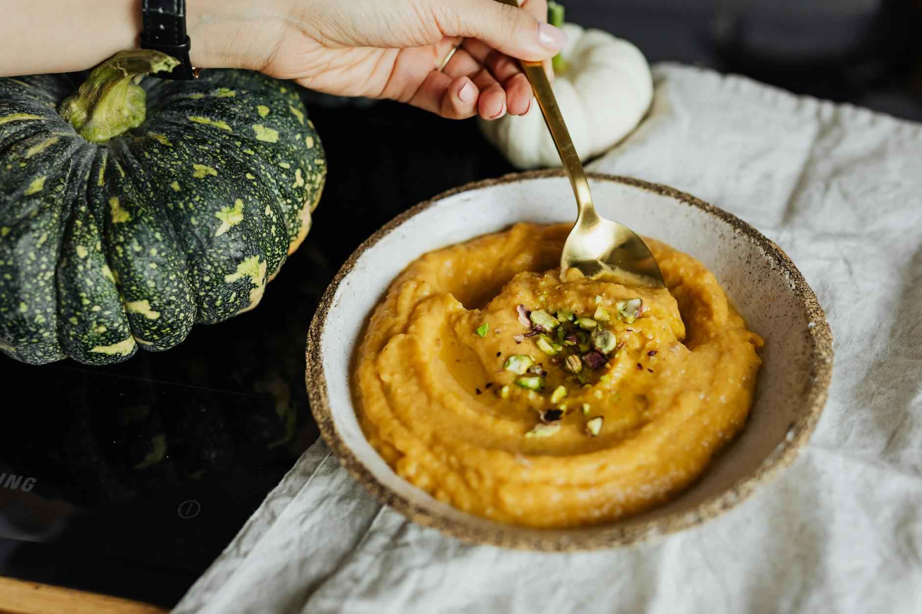 Crema De Calabaza Receta De La Abuela Súper Cremosa 5 Servir y Decorar