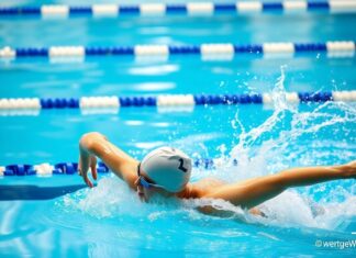 How do the results of swimming competitions impact the financial market?